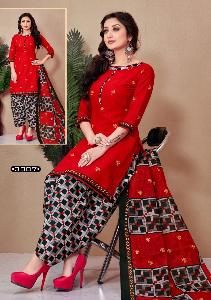 K Cotton Rangoli Patiyala 3 Fancy Casual Daily Wear Cotton Printed Dress Material Collection